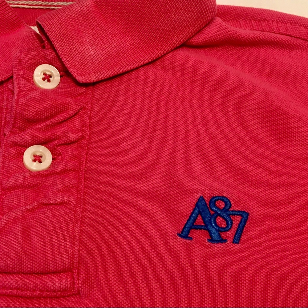 Aeropostale Polo Shirt Womens Size Small Pink Short Sleeve “A87”